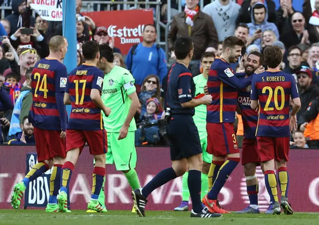 Barcelona celebrate