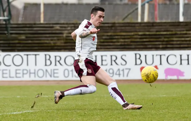 Jamie Walker scores for Hearts