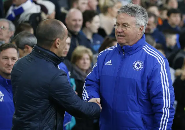 Guus Hiddink and Roberto Martinez