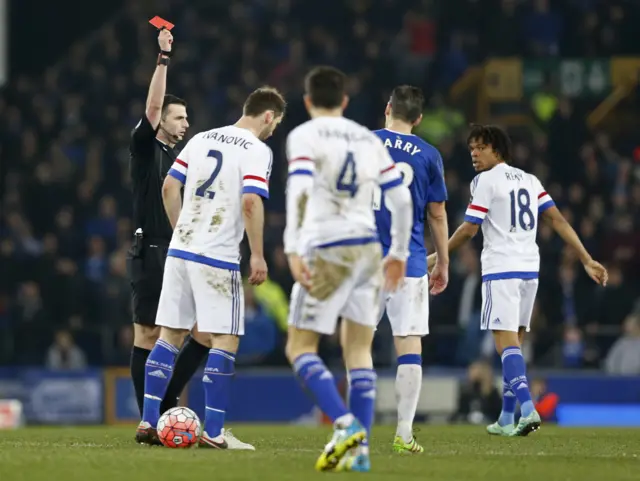 Gareth Barry sent-off