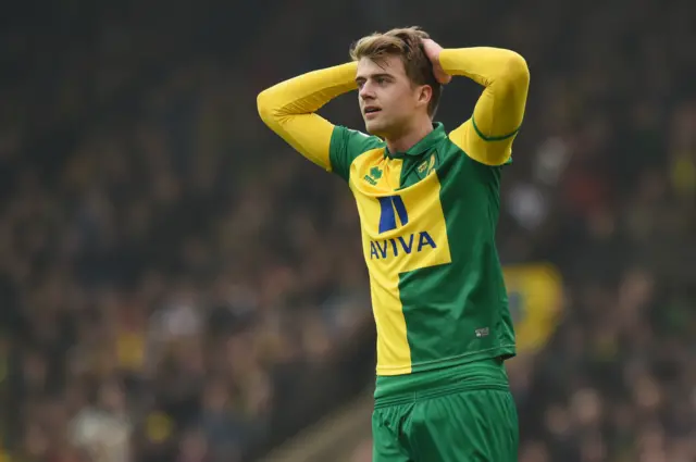 Patrick Bamford reacts