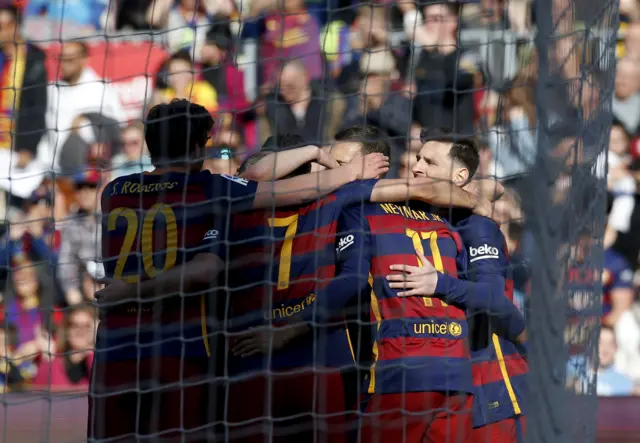 Barcelona celebrate