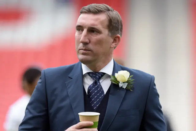 Hibernian manager Alan Stubbs at Hampden