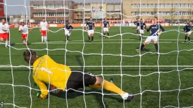 Van der Sar saves penatly