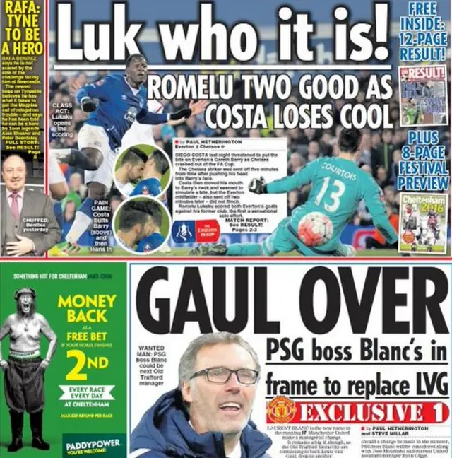 Sunday's Star back page