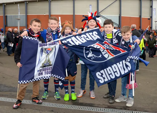 Ross County fans at Hampden