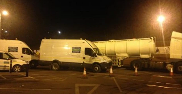 Severn Trent Water vans