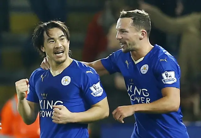 Shinji Okazaki and Danny Drinkwater