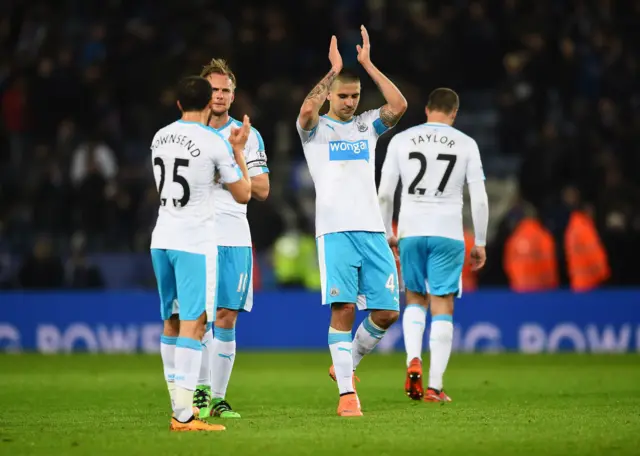 Aleksandar Mitrovic and team-mates