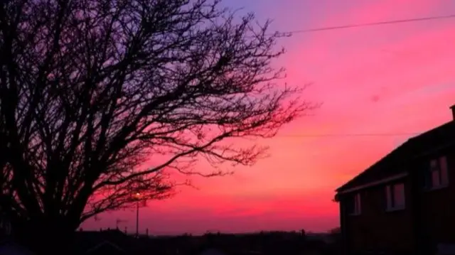 Sunset in Stoke-on-Trent