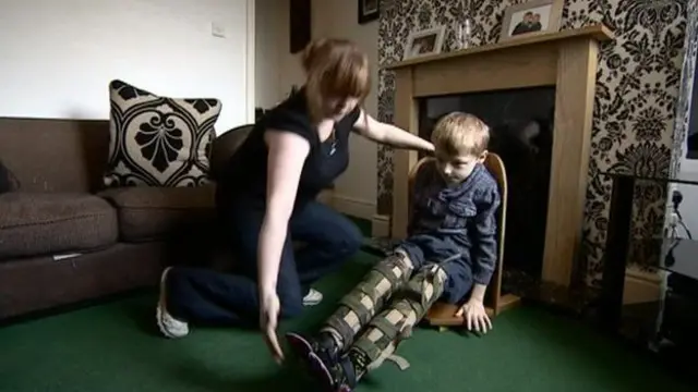 Ben Baddeley learning to walk