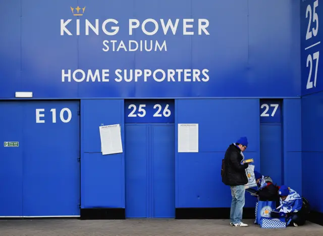 Leicester fans arrive early