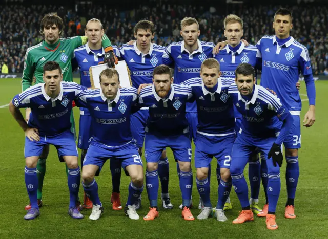 Dynamo Kiev line up