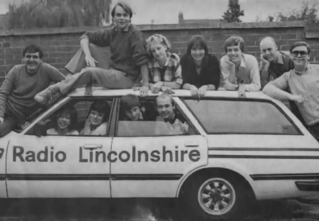 Radio Lincolnshire team in the 1980s