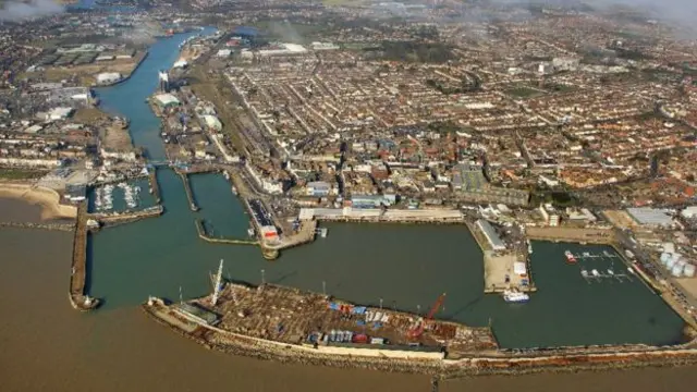 Aerial view of Lowestoft