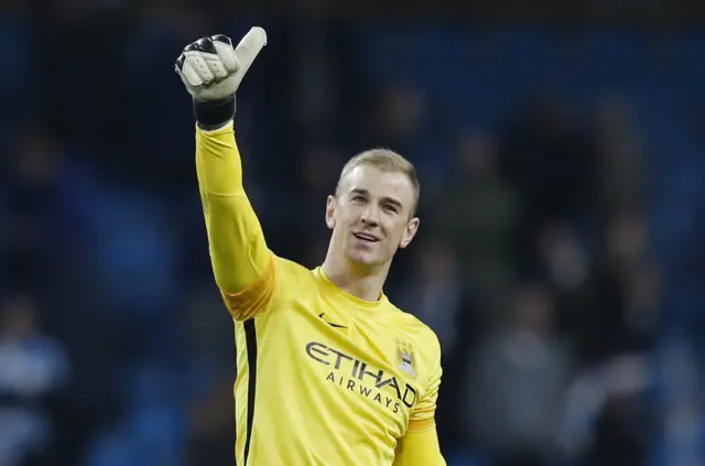 Joe Hart celebrates