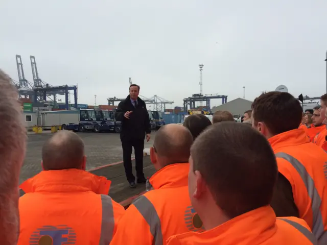 David Cameron in Lowestoft