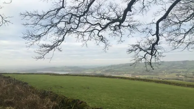 This morning's view from Hen Cloud at The Roaches. Looking across as well to Tittesworth