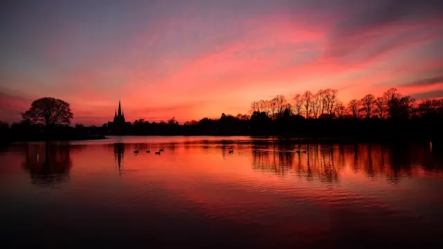 Sunset in Lichfield