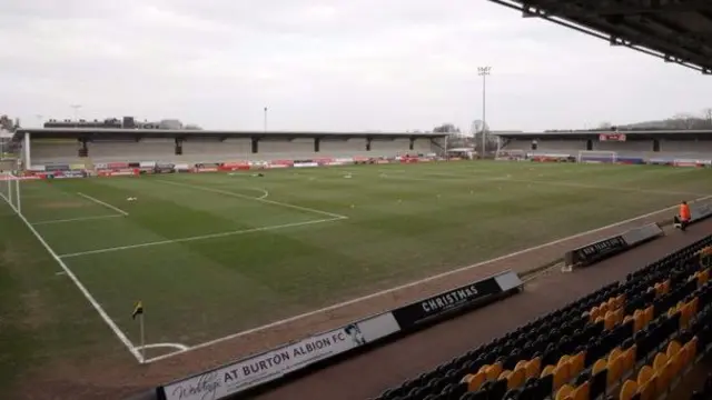 Burton Albion Football Club's Pirelli Stadium