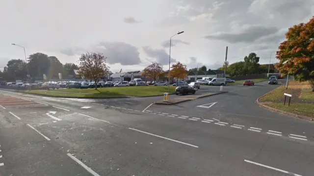 Junction of Station Road and Rugeley Road in Hednesford