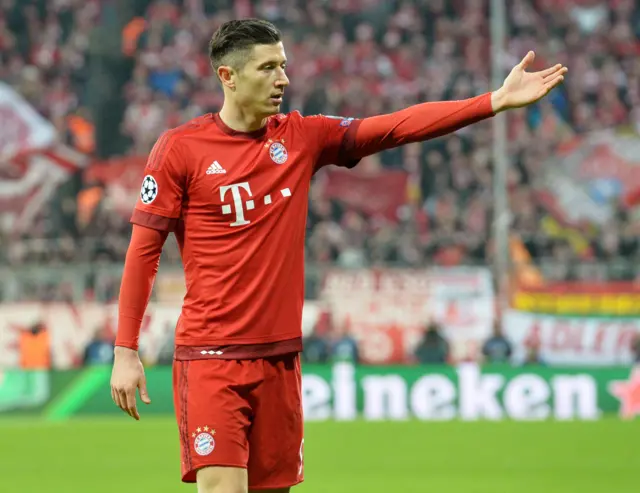 Bayern's Robert Lewandowski