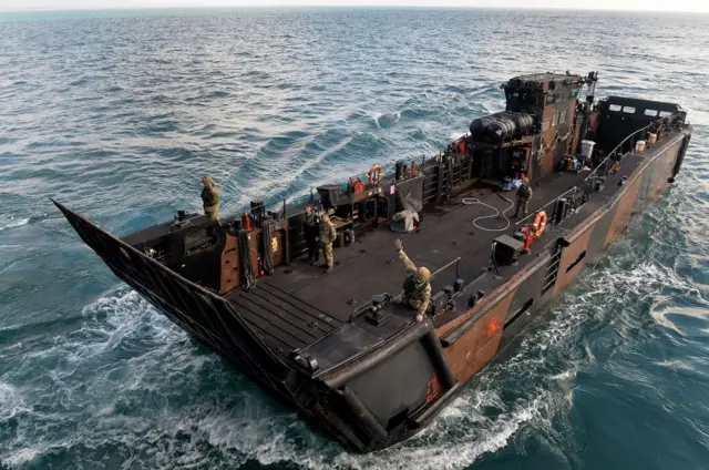 HMS Bulwark's landing craft