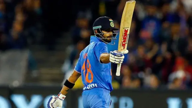 Virat Kohli acknowledges his fifty