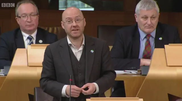 Scottish Green Party co-convener Patrick Harvie