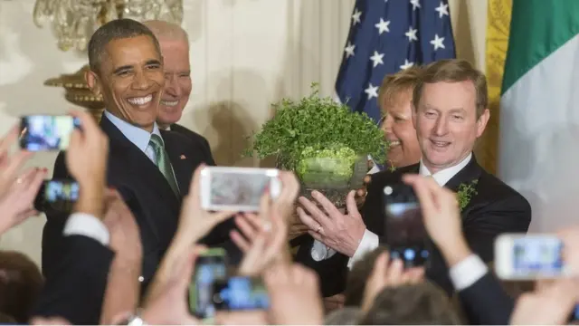 President Obama meets With Taoiseach Kenny Of Ireland At White House