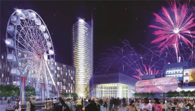 Artist's impression of what Festival Square will look like