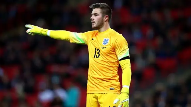 Jack Butland in England shirt