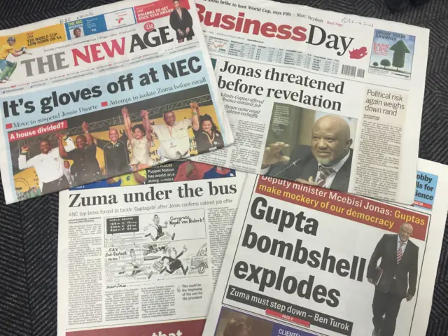 South African newspapers