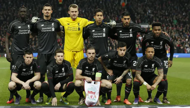 Liverpool line up