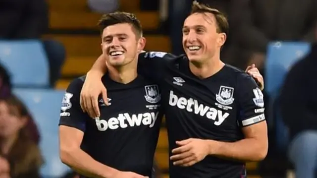 Aaron Cresswell and Mark Noble