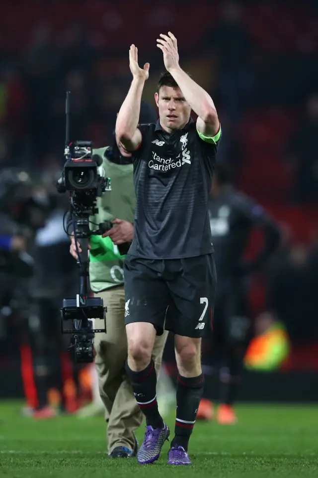 Liverpool midfielder James Milner