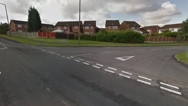 Cat and Kittens Lane, at the junction of Greenfield Lane