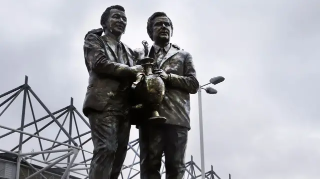 Brian Clough and Peter Taylor statue