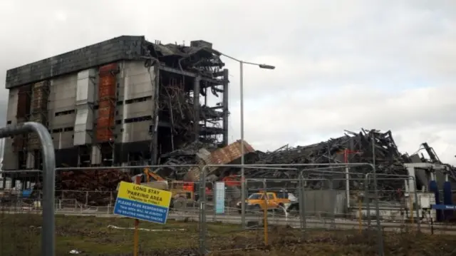 Didcot power station building collapse