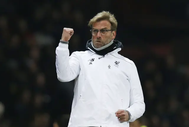 Jurgen Klopp celebrates