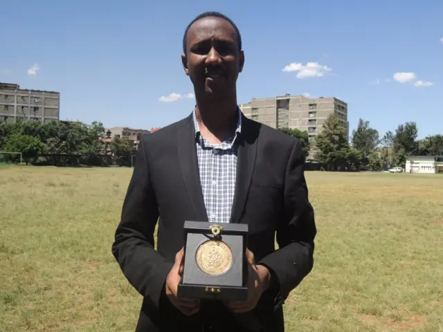 Kenyan teacher Ayub Mohamud