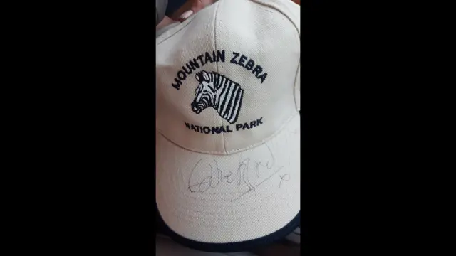Eddie Izzard-signed hat