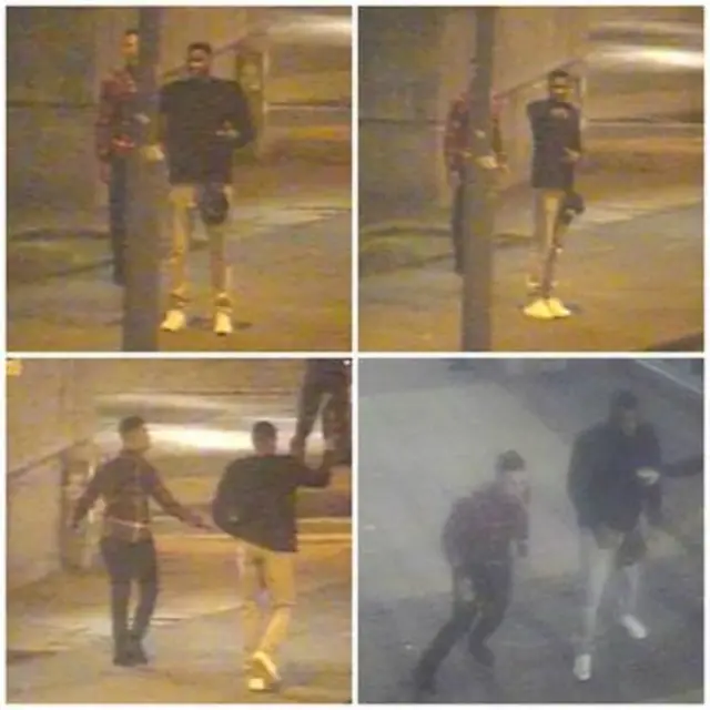 The men police want to trace