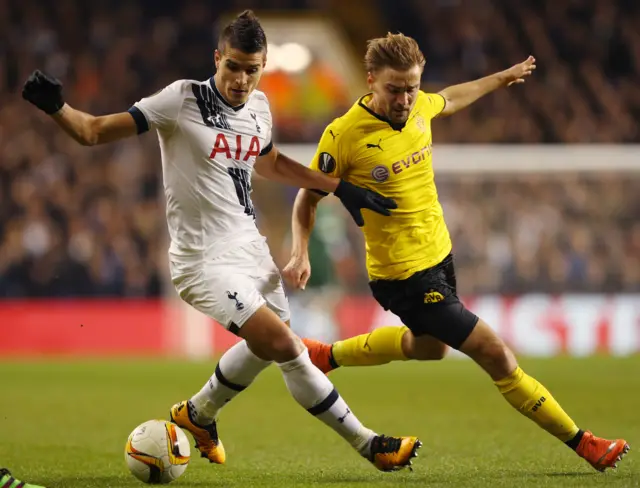 Erik Lamela and Marcel Scmelzer