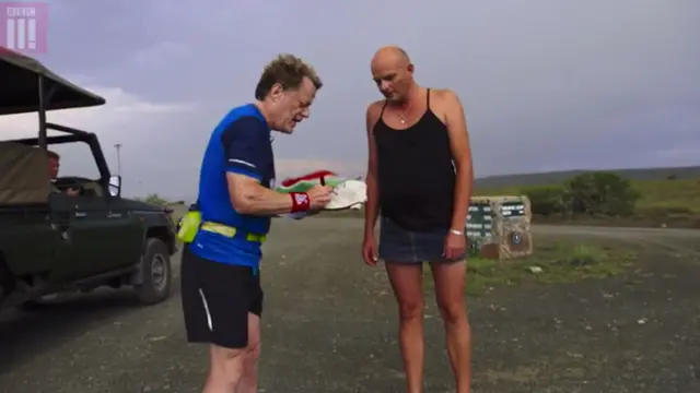 Eddie Izzard and Alan Denyer