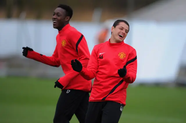 Danny Welbeck and Javier Hernandez