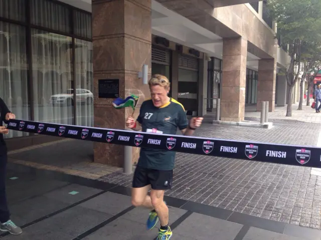 eddie at finish line