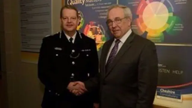 Simon Byrne with Cheshire Police and Crime Commissioner