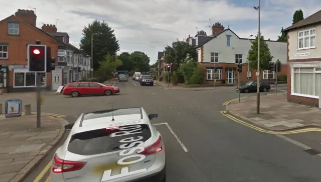 Fosse Road South junction with Upperton Road