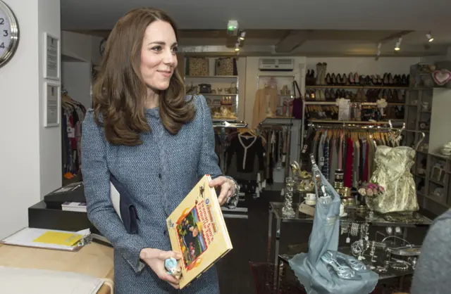 Duchess of Kate at charity shop